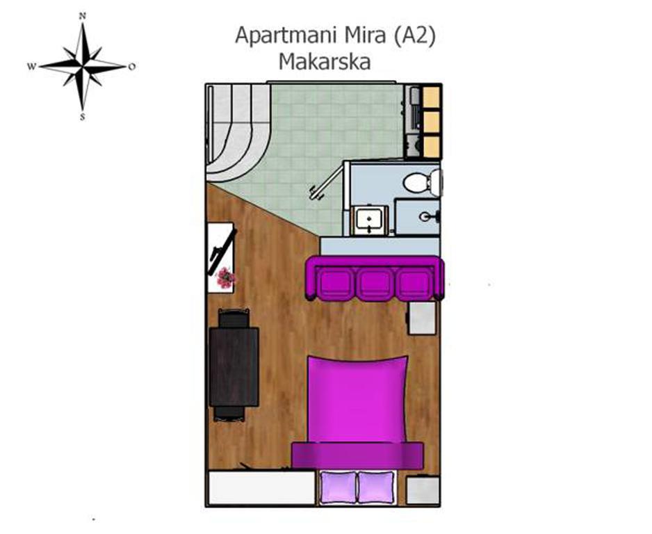 Apartments Mira Μακάρσκα Δωμάτιο φωτογραφία